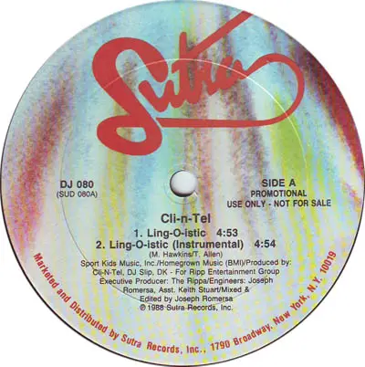 Cli-N-Tel - Ling-O-istic / It's Time To Jam