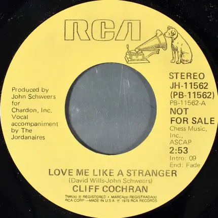 Cliff Cochran - Love Me Like A Stranger