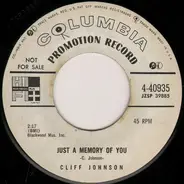 Cliff Johnson - Just A Memory Of You / King Of A Honky Tonk Heaven