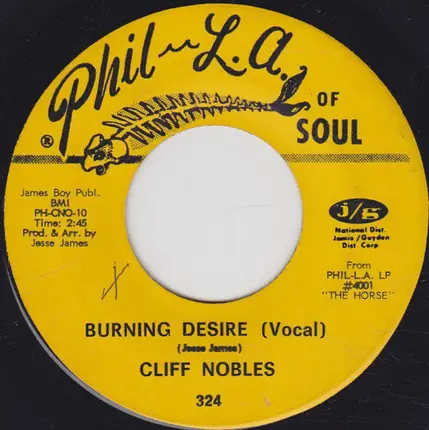 Cliff Nobles & Co / Cliff Nobles - Switch It On / Burning Desire
