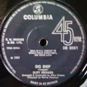 7inch Vinyl Single - Cliff Richard - Big Ship