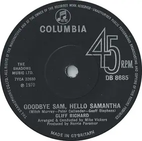 Cliff Richard - Goodbye Sam, Hello Samantha