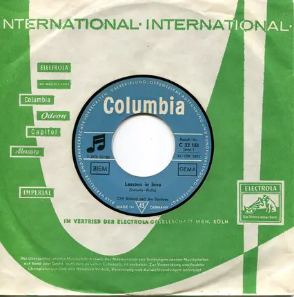 Cliff Richard & The Shadows - Lessons In Love