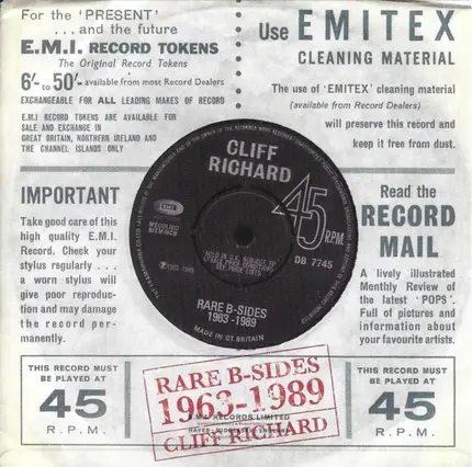 Cliff Richard - Rare B-Sides 1963-1989