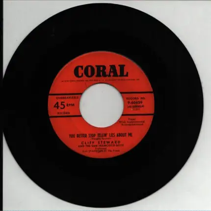 Cliff Steward - You Better Stop Tellin' Lies About Me / My Mariette