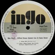 LP - Clifford Brown and Max Roach - Live At Basin Street, April 1956