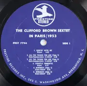 LP - Clifford Brown Sextet - The Clifford Brown Sextet In Paris