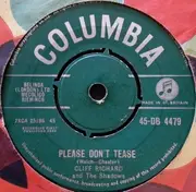 7inch Vinyl Single - Cliff Richard & The Shadows - Please Don't Tease