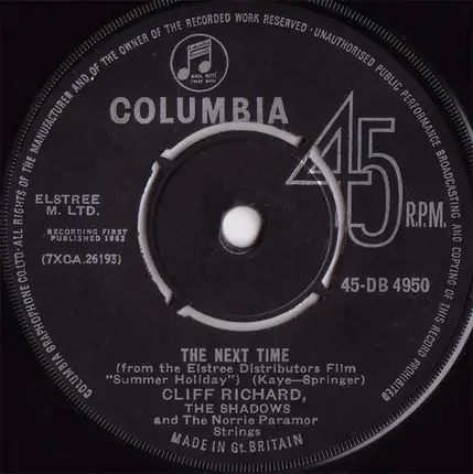 Cliff Richard & The Shadows - The Next Time
