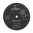 7inch Vinyl Single - Cliff Richard With The Bernard Ebbinghouse Orchestra - It's All Over - Solid centre