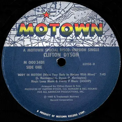 Clifton Dyson - Body In Motion (Want Your Body In Motion With Mine)
