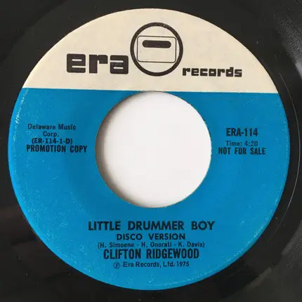 Clifton Ridgewood - Little Drummer Boy disco version