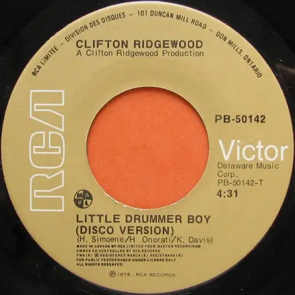 Clifton Ridgewood - Little Drummer Boy