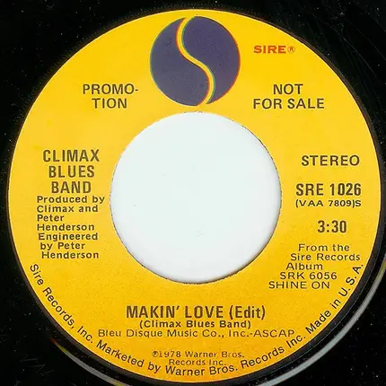 Climax Blues Band - Makin' Love (Edit)