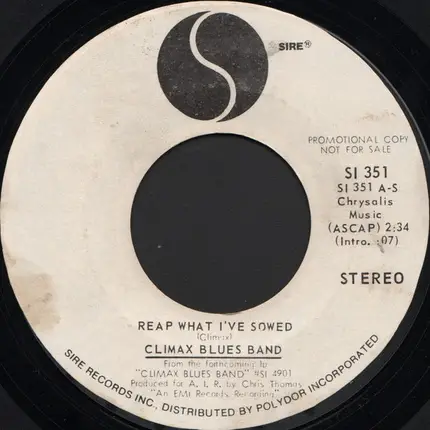 Climax Blues Band - Reap What I've Sowed