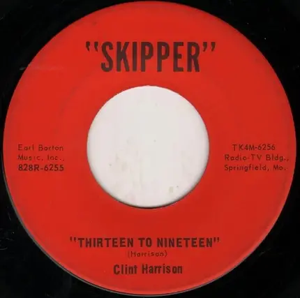 Clint Harrison - Record In My Album / Thirteen To Nineteen