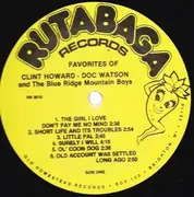 LP - Clint Howard - Doc Watson And The Blue Ridge Mountain Boys - Favorites Of Clint Howard-Doc Watson