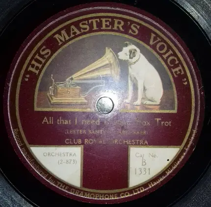 Club Royal Orchestra - The Sheik / All That I Need Is You