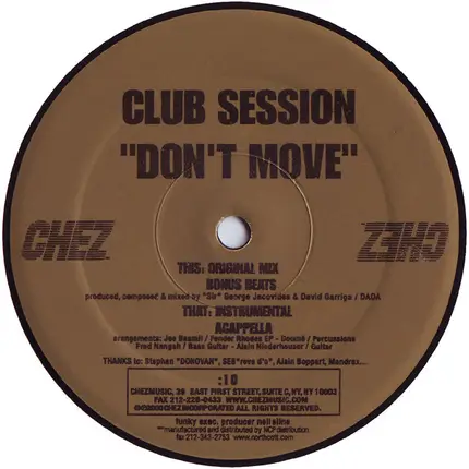 Club Session - Don't Move