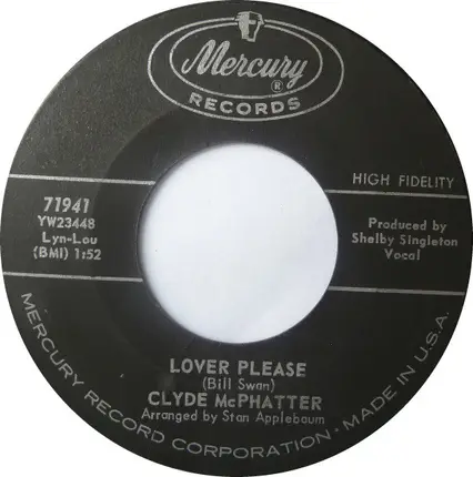 Clyde McPhatter - Lover Please / Let's Forget About The Past