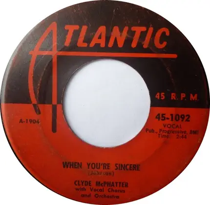 Clyde McPhatter - Treasure Of Love / When You're Sincere