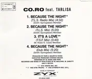 CD Single - Co.Ro. Feat. Taleesa - Because The Night