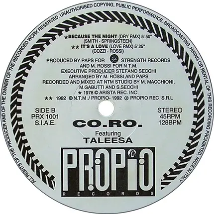 CO.RO. - Because The Night (Remix)