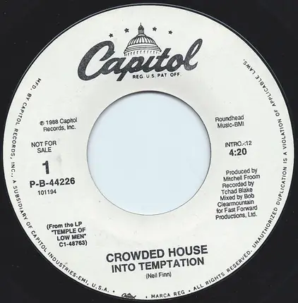 Crowded House - Into Temptation