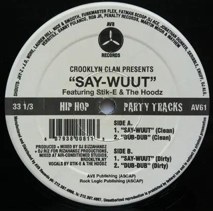 Crooklyn Clan - Say-Wuut