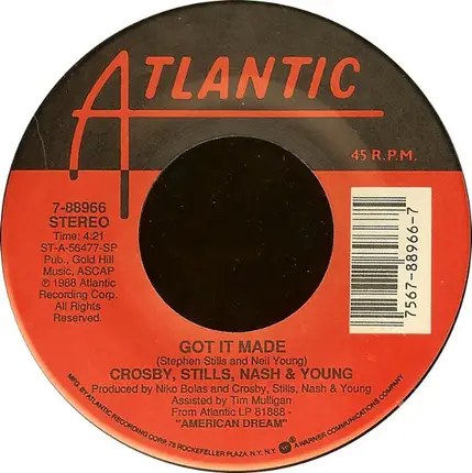 Crosby, Stills, Nash & Young - This Old House / Got It Made