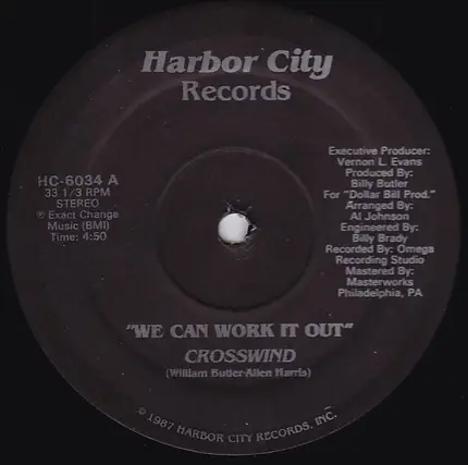Crosswind - We Can Work It Out / Fire (It's Getting Hot)