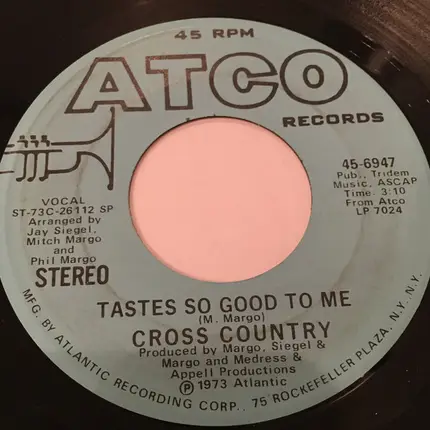 Cross Country - Tastes So Good To Me