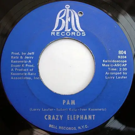 Crazy Elephant - Sunshine, Red Wine / Pam