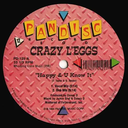 Crazy L'eggs - Happy & U Know It / Doin' His Own Thang