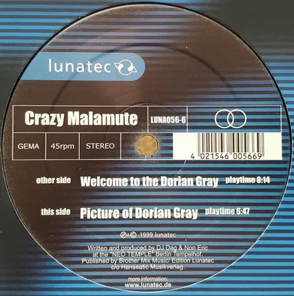 Crazy Malamute - Welcome To The Dorian Gray