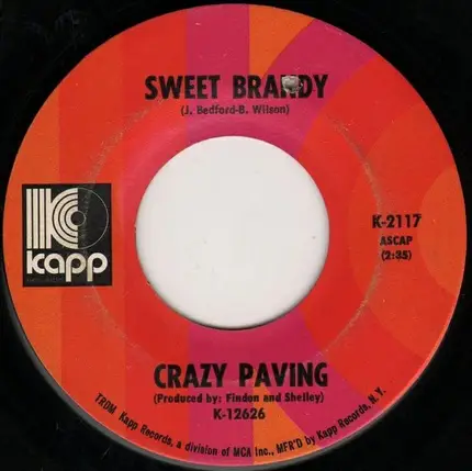 Crazy Paving - Anytime Sunshine / Sweet Brandy