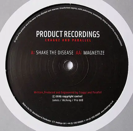 Craggz & Parallel Forces - Shake The Disease / Magnetize