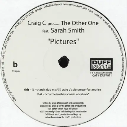 Craig C. Pres...The Other One Ft. Sarah Smith - Pictures