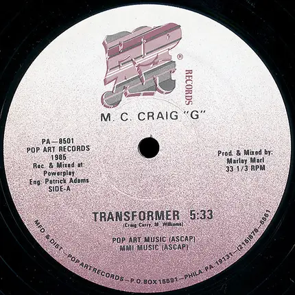 Craig G - Transformer
