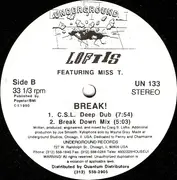 12inch Vinyl Single - Craig S. Loftis Featuring Miss T - Break! - Still sealed