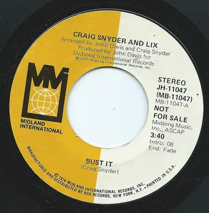 Craig Snyder And Lix - Bust It
