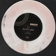 7inch Vinyl Single - Crashed Out / Secret Army - Over The Top E.P - White Marbled Vinyl
