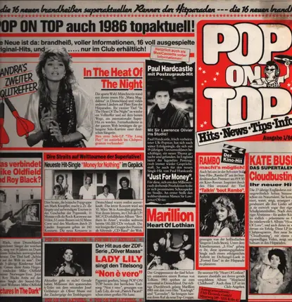 Cretu, Marillion, Palmer-James, a.o. - Pop On Top 1/86