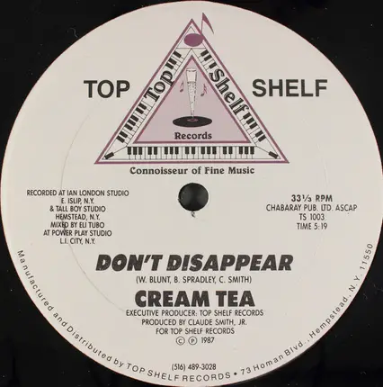 Cream Tea - Silhouettes / Don't Disappear