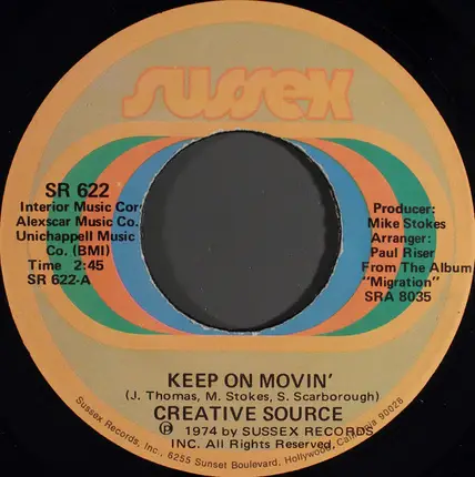 Creative Source - Keep On Movin'