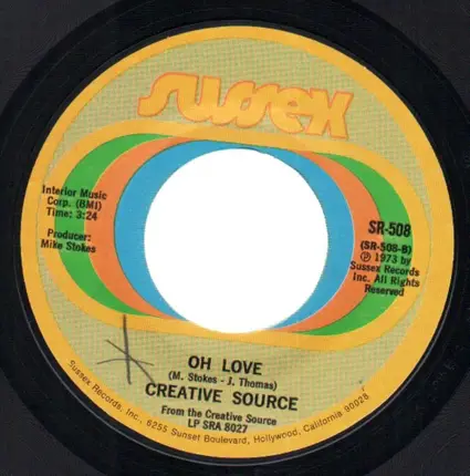 Creative Source - You're Too Good To Be True / Oh Love