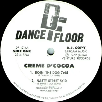 Creme D'Cocoa - Doin' The Dog / Nasty Street / You've Lost That Lovin' Feelin / Gimme Your Love