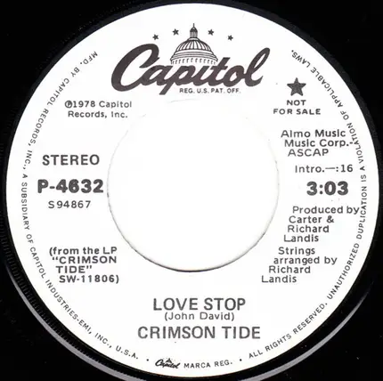 Crimson Tide - Love Stop