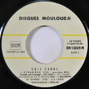 7inch Vinyl Single - Cris Carol - L'étranger