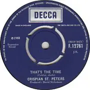7inch Vinyl Single - Crispian St. Peters - That's The Time